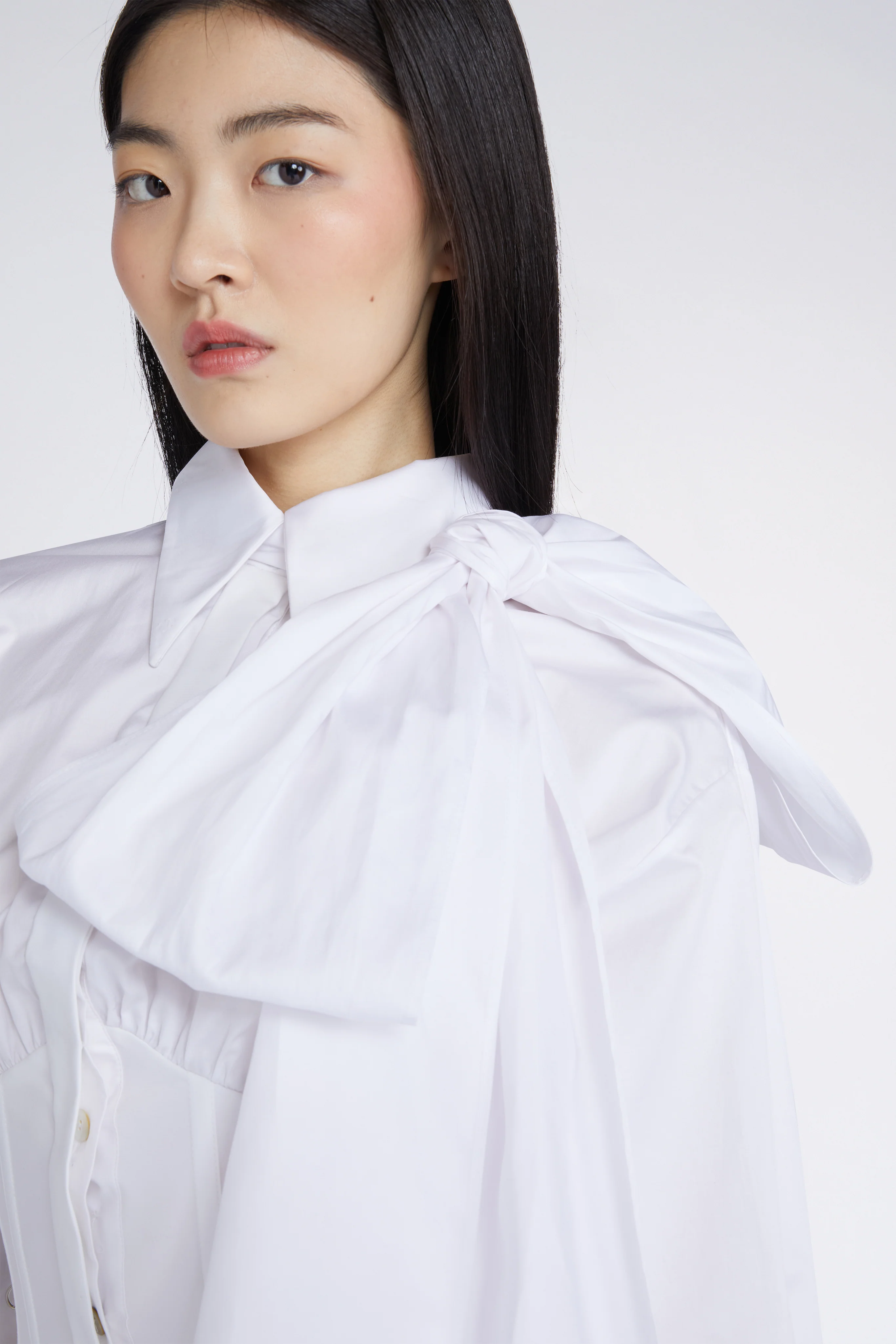 White Shirt with Bow - Image 5